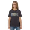 Abstract art print on t-shirt.
