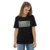 Woman's t-shirt with abstract art.