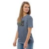Woman in blue t-shirt, art print.