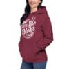 Maroon hoodie with "Anti Social Moms Club" design.
