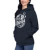 Woman wearing "Anti Social Moms Club" hoodie.