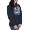 Woman wearing "Anti Social Moms Club" hoodie.