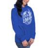 Blue hoodie with "Anti Social Moms Club" design.