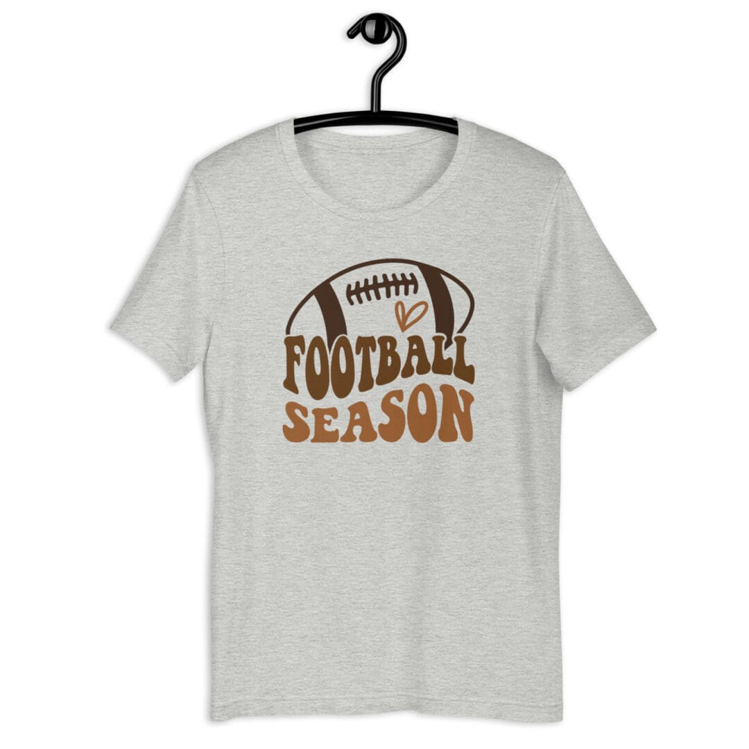 Gray t-shirt with "Football Season" design.